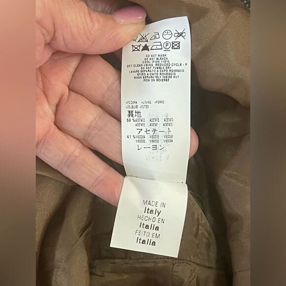 Moschino Jeans Donna Metallic Polka Dot Sheath Dress Made in Italy Size 10 - Picture 5 of 5